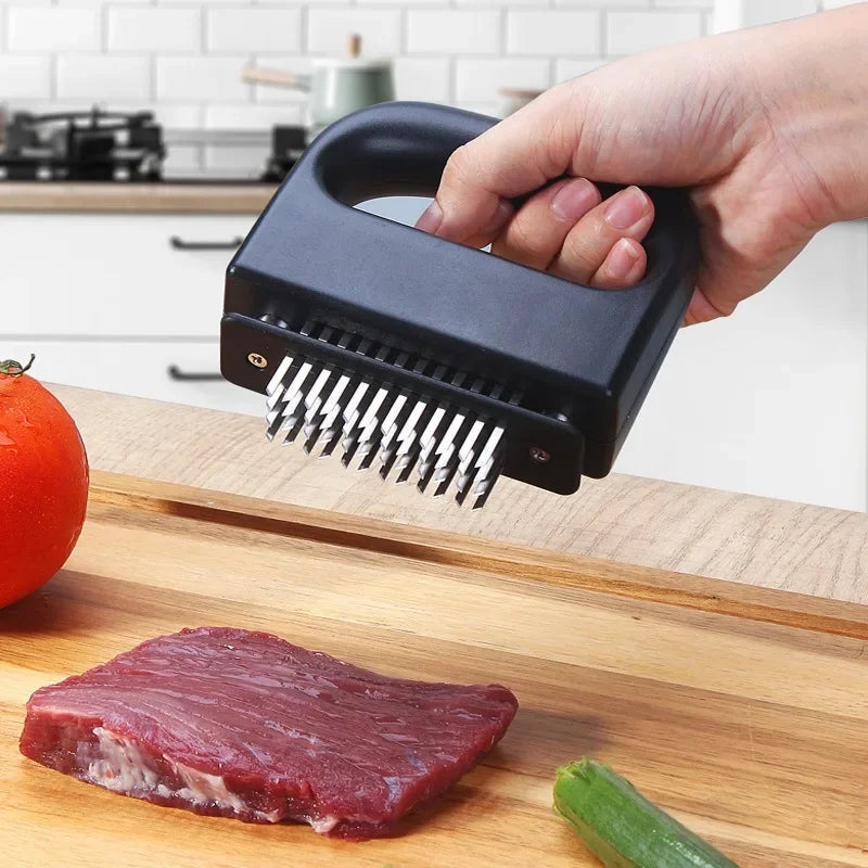 Stainless Steel Meat Tenderizer - Effortless Juiciness & Easy Cleaning 4