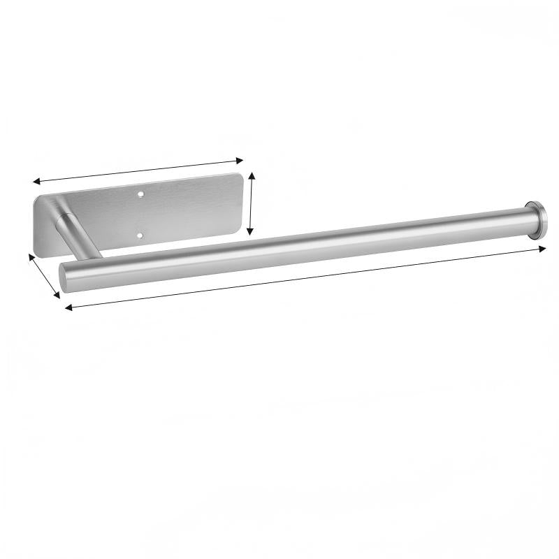 Stainless Steel Paper Towel Holder - No-Drill, Space-Saving Design 12